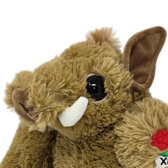 Dandee XOXO Rose Tattoo Warthog Wild Boar Zoo Stuffed Animal Plush Toy 10" - Picture 2 of 8